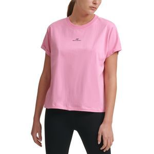 DKNY Womens Activewear Sport Cotton Logo T-Shirt Size Medium